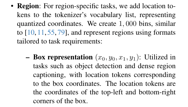 Original florence 2 paper excerpt related to floor each coordinate on its own image axis (PDF page 4).