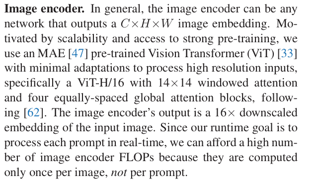 Original sam paper excerpt related to keep geometry intact while forming the square input (PDF page 16).