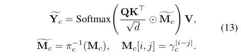 Original VIOLIN Equation 13 detail: inverse permutation aligns each curve’s decay mask with row-major patch indices before combining masks.